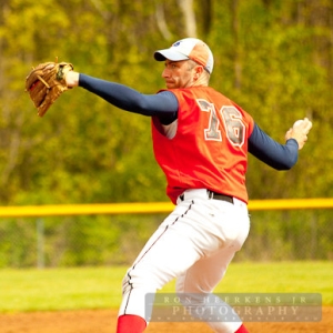 Rochester Maple Bats pitching a baseball